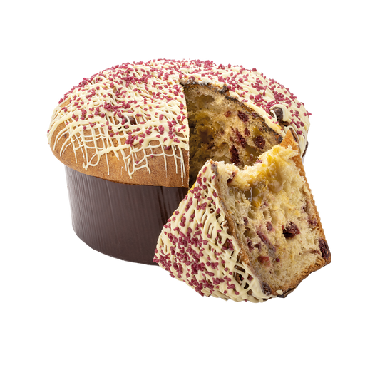 La Torinese - Panettone Pistacchio, Lamponi e Cioccolato Bianco g 750