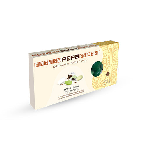 Confetti Papa - Confetti Doppio Cioccolato g 500 | Colore sfumature del verde
