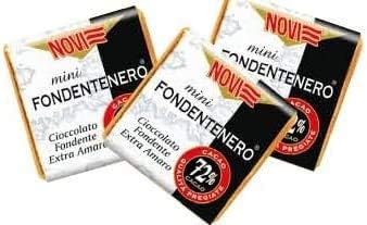 Novi - Cioccolatini di Cortesia Mini Tavolette Extra Fondente 72% - Senza Glutine