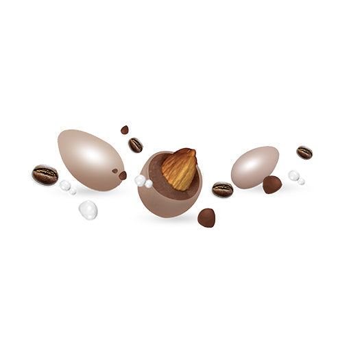 Confetti Papa - Cioccolato e Mandorla g 500 | Gusto Cappuccino | Colore Ecrù (95 pz)
