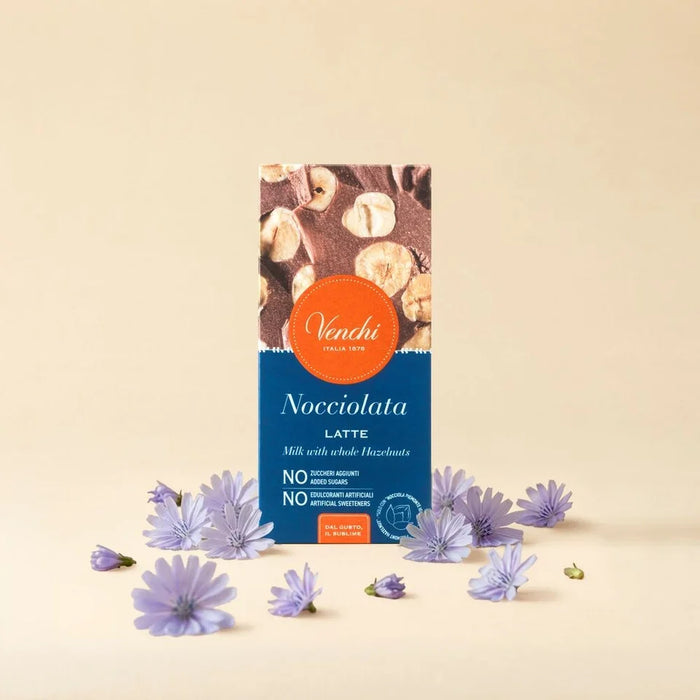 Venchi - Tavoletta Nocciolata Latte No Zuccheri aggiunti g 95 - Senza Glutine