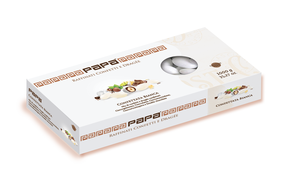 Confetti Papa - Confetti Confettata Bianca Creme kg 1