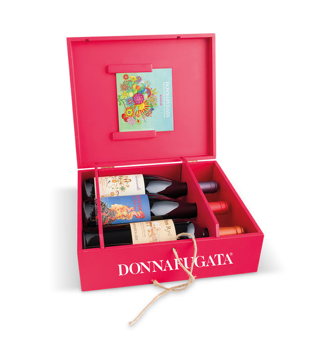 Donnafugata Confezione Regalo Music & Wine in cassetta di legno | 3 bottiglie e 1 cd