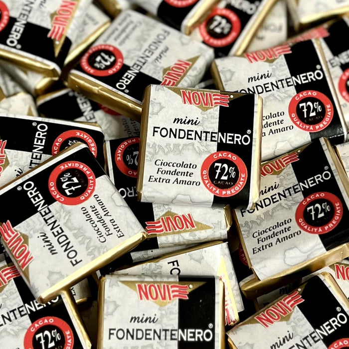 Novi - Cioccolatini di Cortesia Mini Tavolette Extra Fondente 72% - Senza Glutine