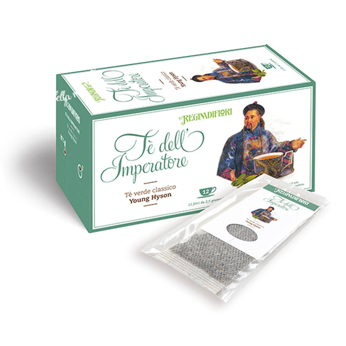 Regina di Fiori - Tè dell'Imperatore Tè Verde Young Hyson 12 filtri