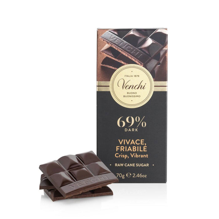 Venchi - Tavoletta Cioccolato Cruncht Fondente 69% g 70 - Senza Glutine