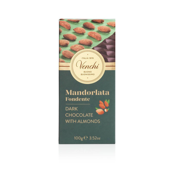 Venchi - Tavoletta Mandorlata Fondente g 100 - Senza Glutine