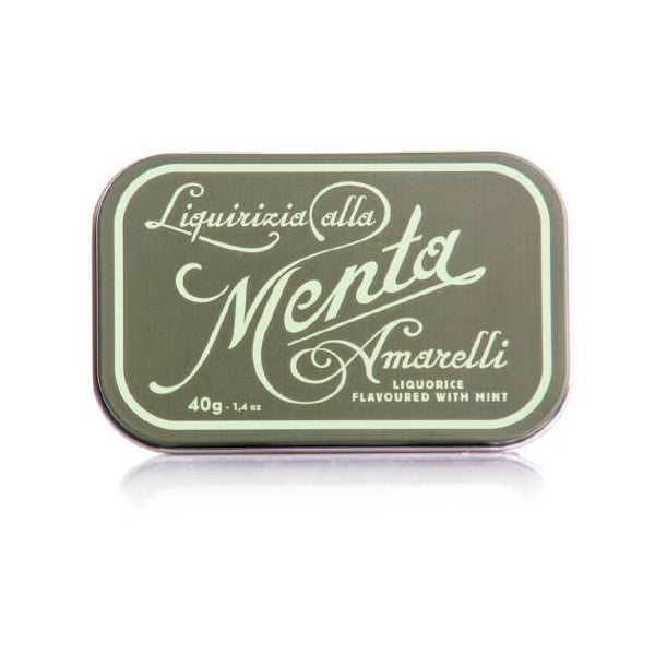 Favette Liquirizia Menta Amarelli | Scatola in Metallo Green g 40