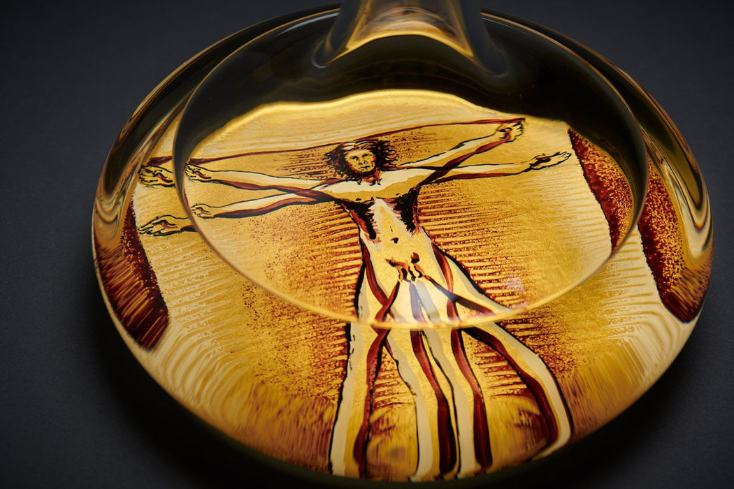 Cofanetto Decant'Art Leonardo Da Vinci Prestige con 2 Cristalli | Grappa di Moscato