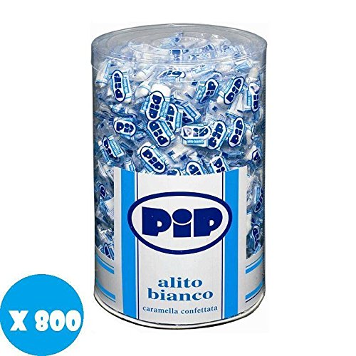 Pip Bianco Caramelle Singole - vaso 800 pezzi