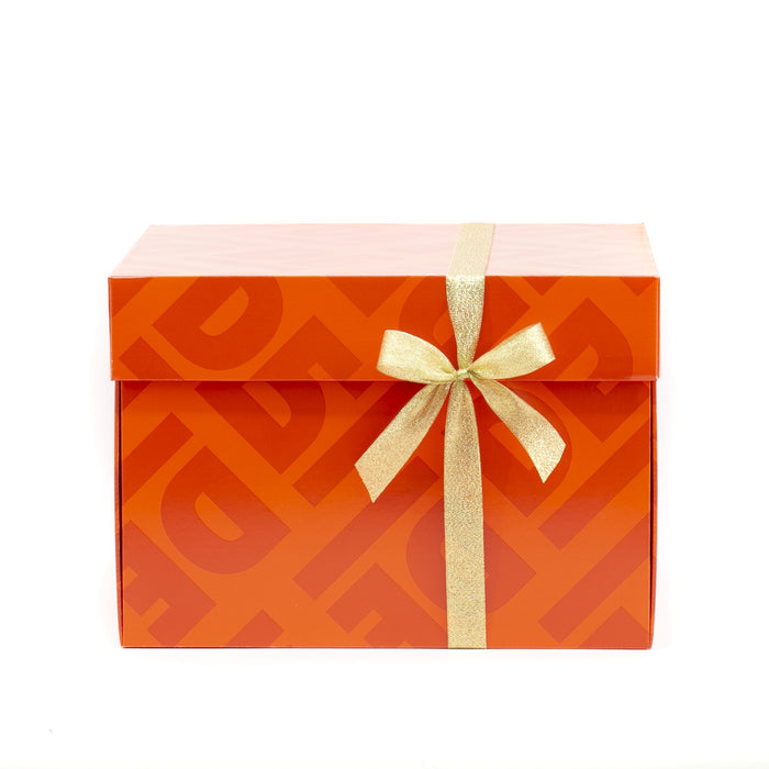 Scatola regalo Natale Cubox DE ANTONI Orange 370 x 370 x 250